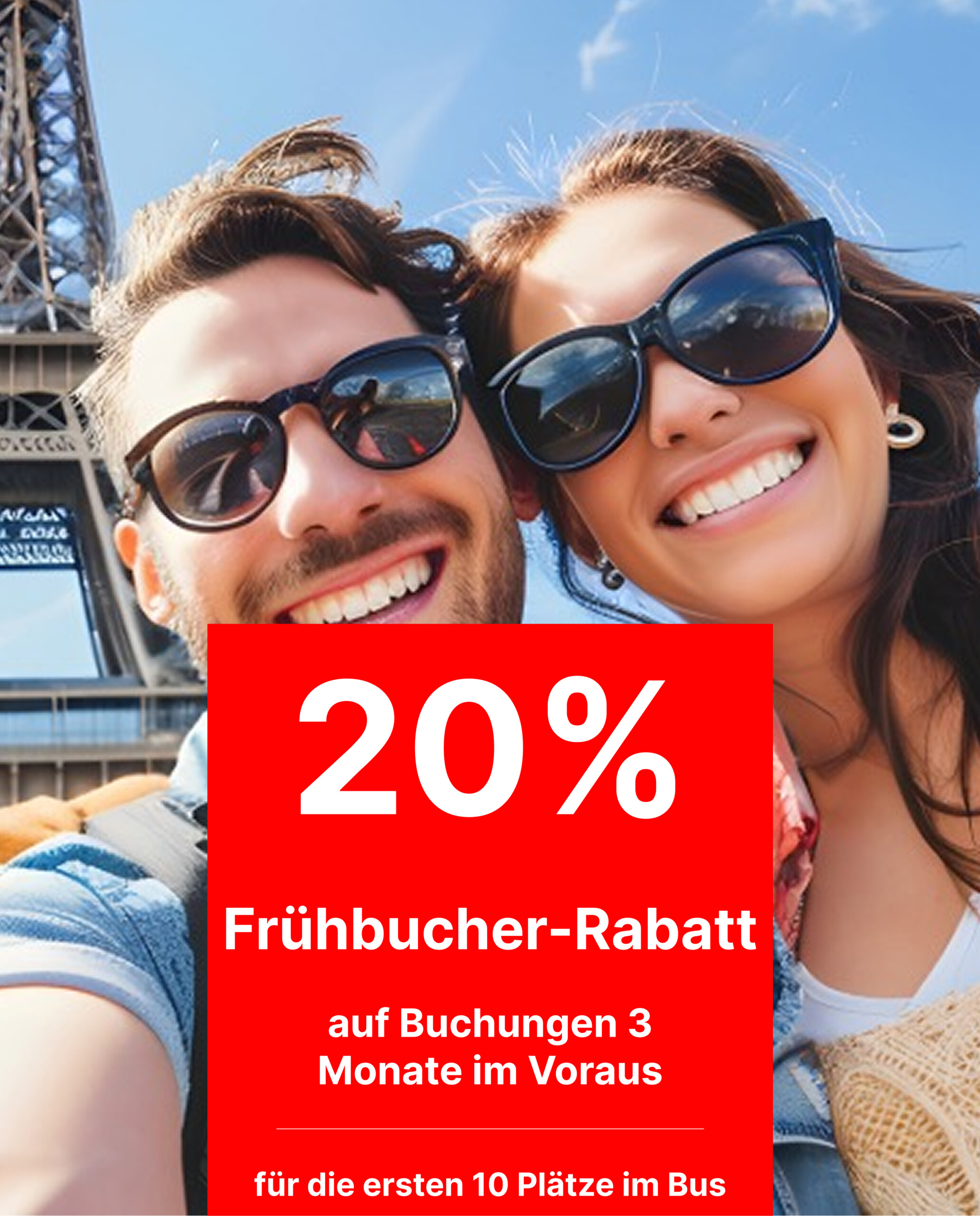 Frühbucherrabatt-Banner